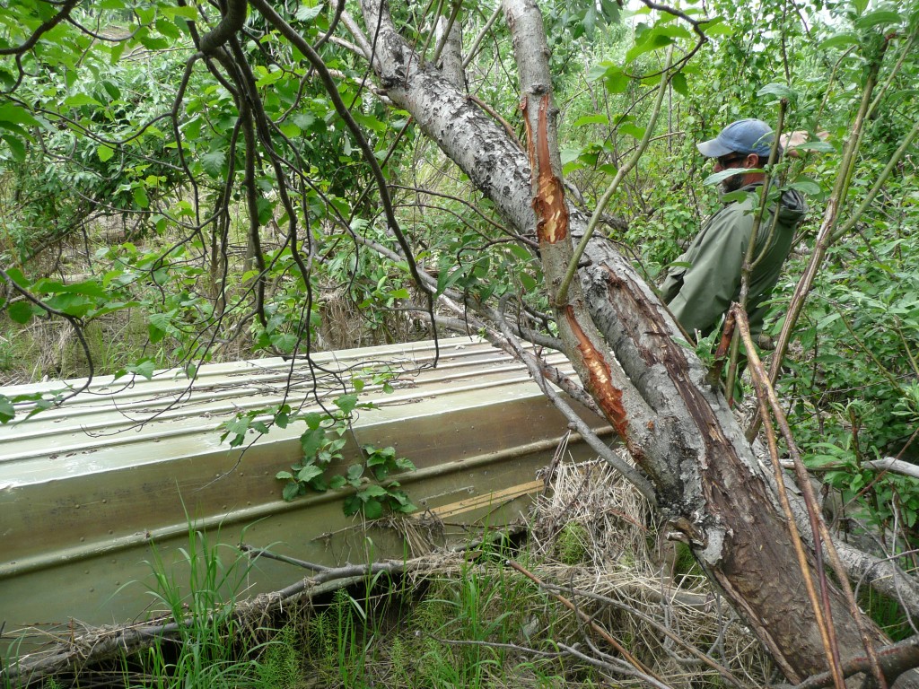 Found It!  Getting the Boat out of the Mosquito Den