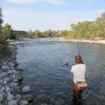 Wade Fishing the Boulder